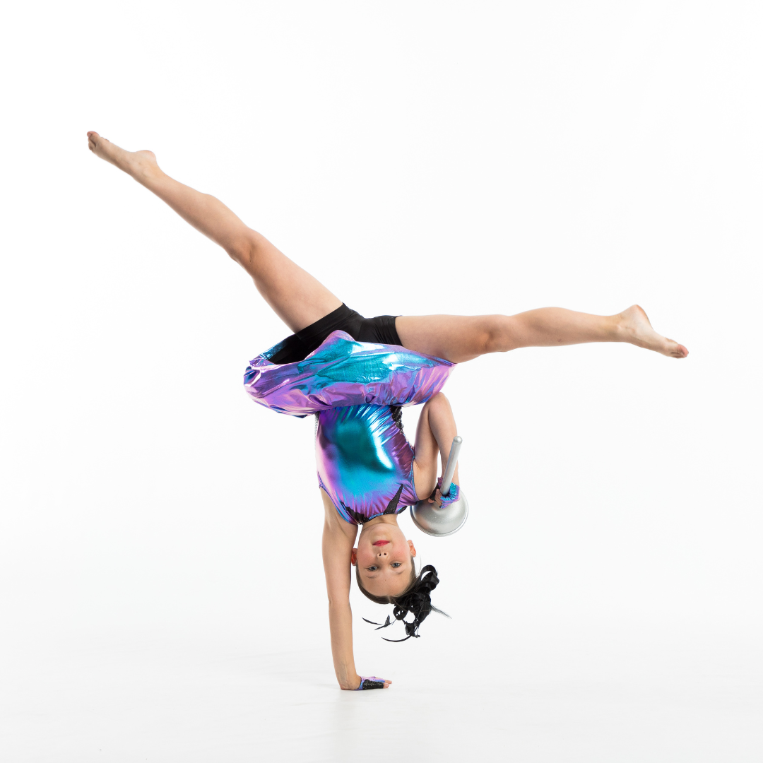 Dancer doing an acrobatic trick